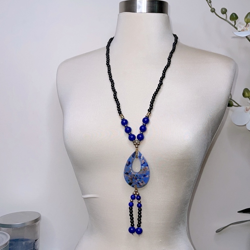 BOHEMIAN Beaded Pendant Necklace